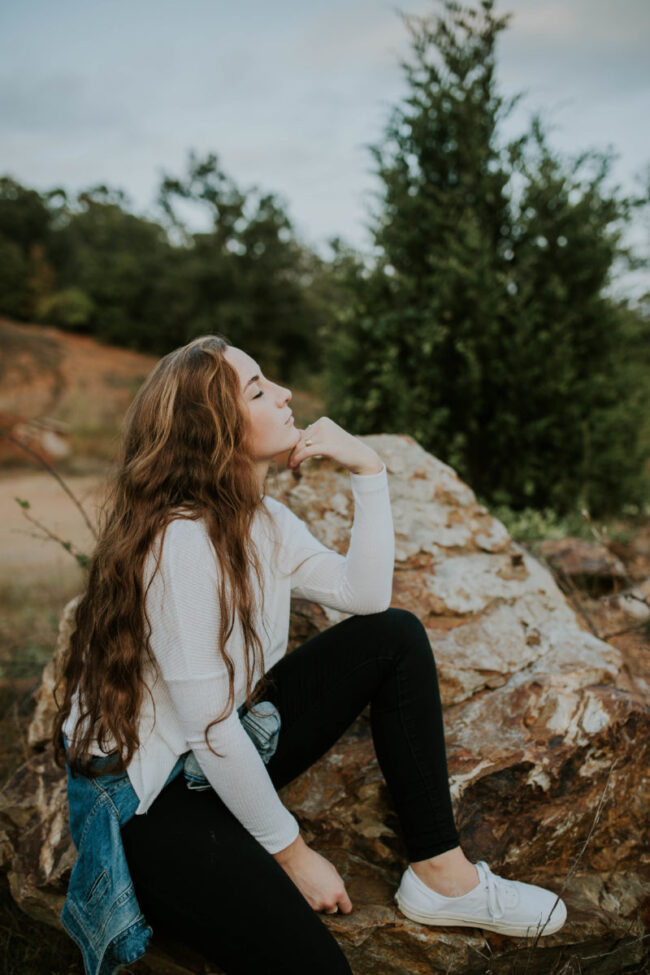 Photo by Brooke Cagle Photo by Brooke Cagle - girl sitting